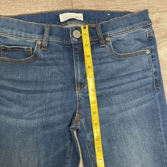 LOFT made and loved Modern Skinny Jean Floral Embroidered Cuff 26/2 - Picture 10 of 15